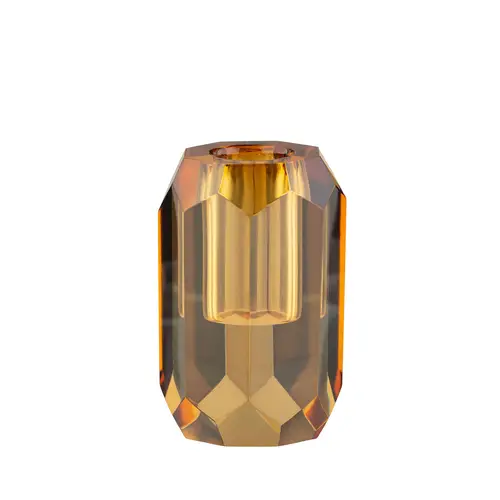 SINNERUP Karat simply lysestage  (AMBER/CURRY, L)