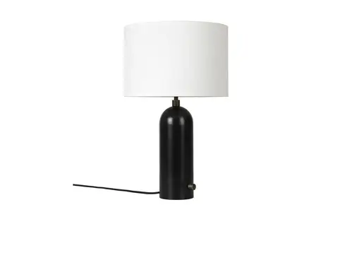 GUBI - Gravity Bordlampe Small Sort Stål/Hvid