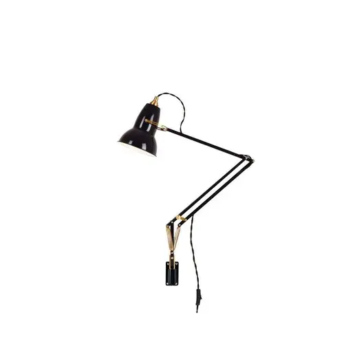 Anglepoise - Original 1227 Brass Væglampe m. beslag Jet Black