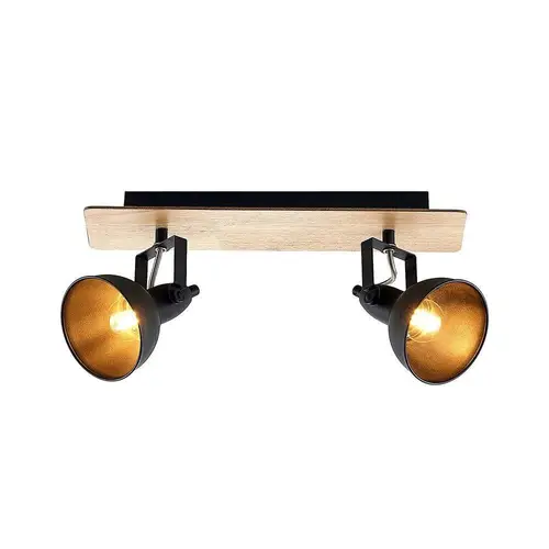 Lindby - Aylis 2 Loftlampe Black/Wood