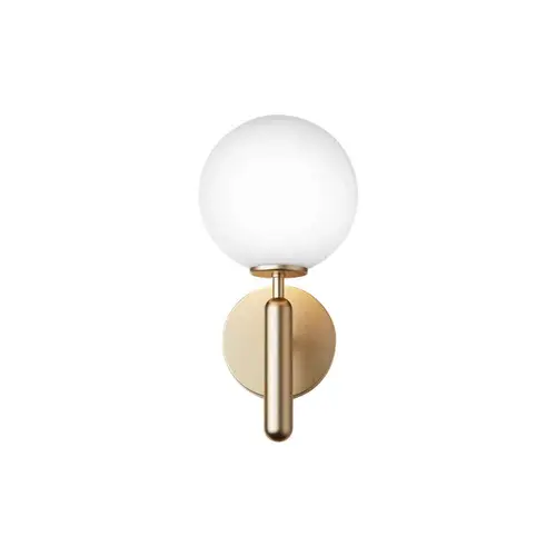 Nuura - Miira Væglampe Brass/Opal White