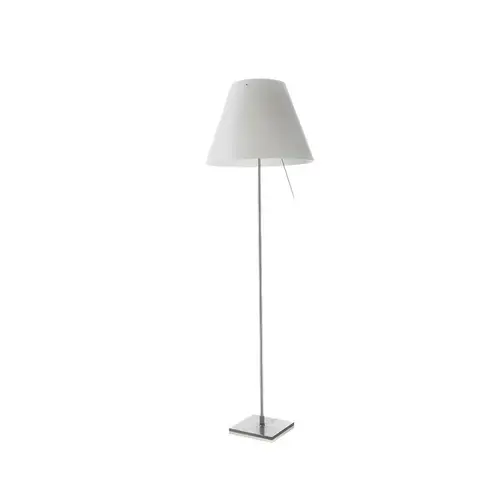 Luceplan - Costanza Gulvlampe Fixed Alu/Mistic White