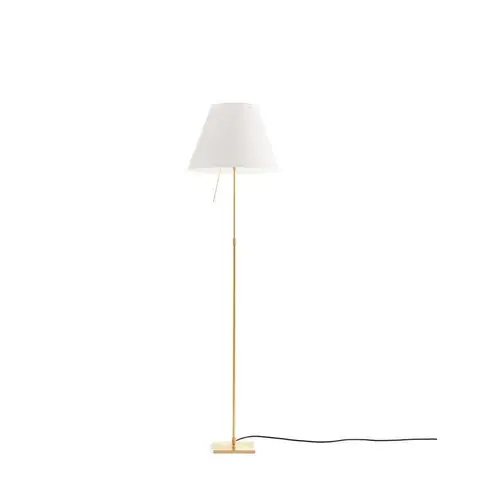 Luceplan - Costanza Gulvlampe Messing/Hvid