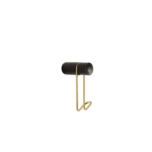 Woud - Around Wall Hanger Small Black/Oak/Brass