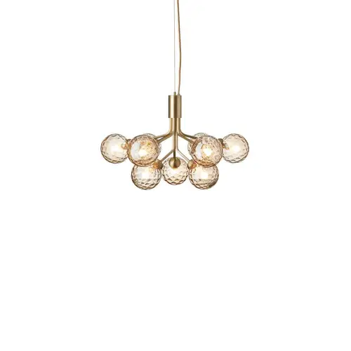 Nuura - Apiales 9 Chandelier Brushed Brass/Optic Gold