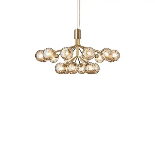 Nuura - Apiales 18 Chandelier Brushed Brass/Optic Gold