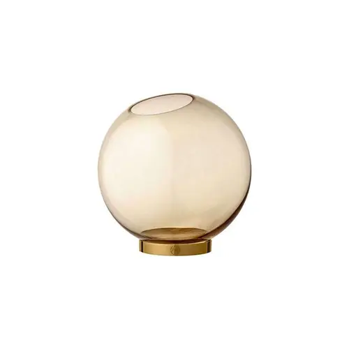 AYTM - Globe Vase w. Stand Ø10 Rav/Guld