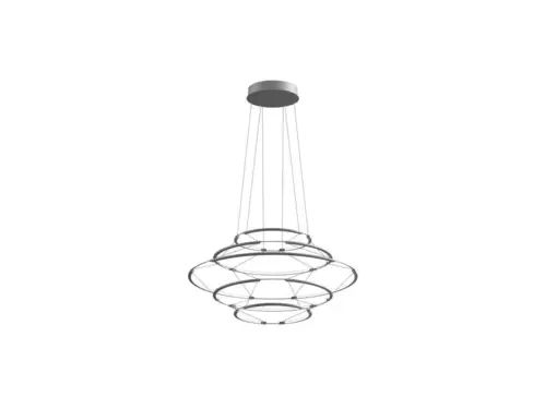 Nemo Lighting - Drop 5 Pendel Satin Silver