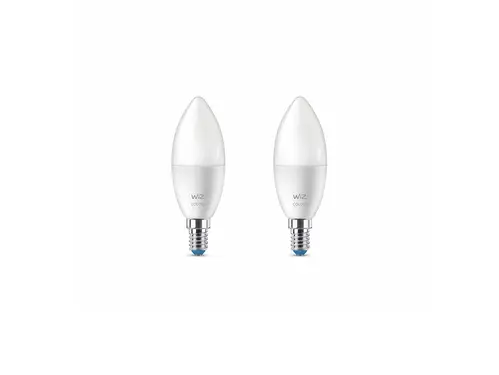 WiZ - Pærer Smart Color 4,9W 470lm 2700-6500K 2-pak Kerte E14