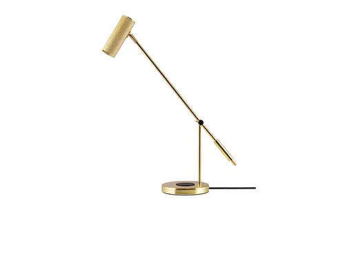 Globen Lighting - Hubble Read Bordlampe w/Wireless Charging Brushed Brass