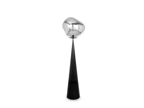 Tom Dixon - Melt Cone Fat Gulvlampe Silver/Black