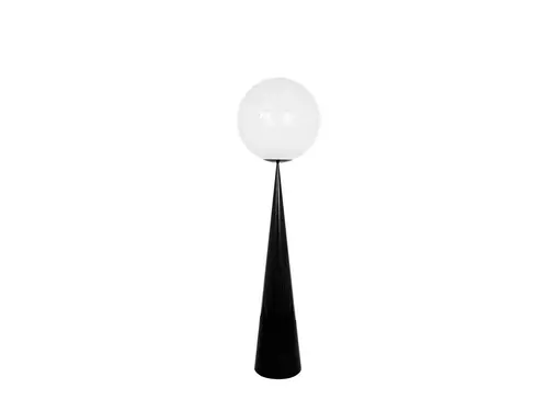 Tom Dixon - Globe Fat Gulvlampe Opal/Black