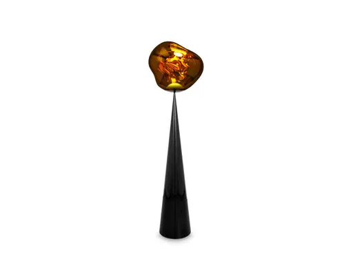 Tom Dixon - Melt Cone Fat Gulvlampe Gold/Black