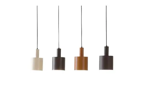 Lindby - Ovelia 4 Pendel Black/Brown/Beige