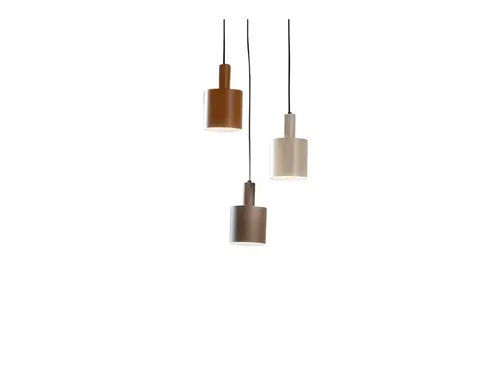 Lindby - Ovelia 3 Round Pendel Black/Brown/Beige