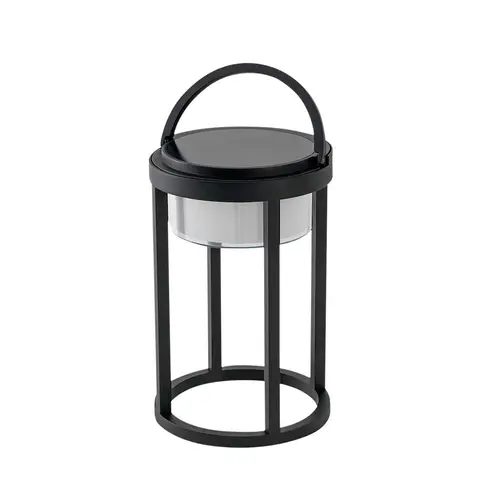 Lucande - Tilena Round Solcelle Bordlampe Sort