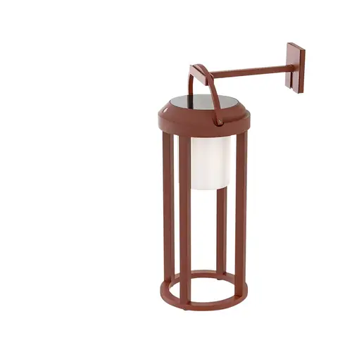 Lucande - Tilena Round Solcellelampe Rust