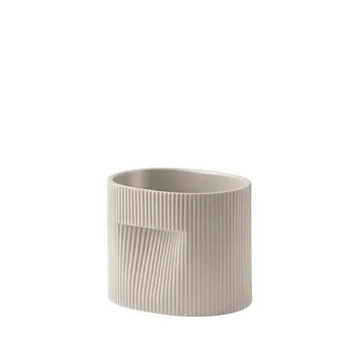 Muuto - Ridge Planter H15 Beige