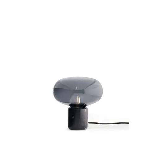 New Works - Karl-Johan Bordlampe Black Marquina/Smoked Glass