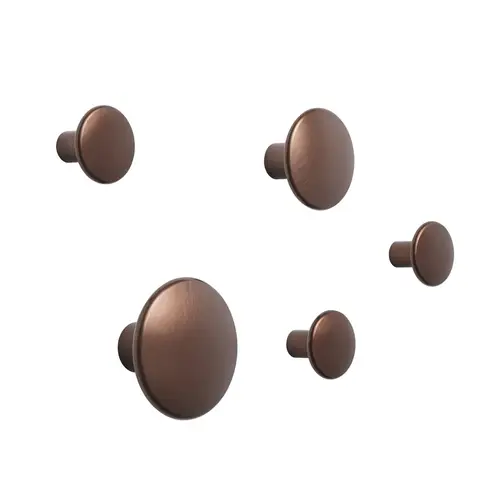 Muuto The Dots knager - metal 5 stk Umber