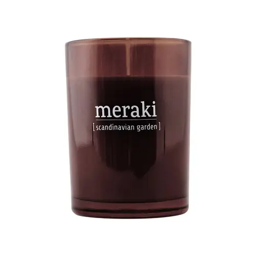 Meraki Meraki duftlys brunt glas 35 timer Scandinavian garden