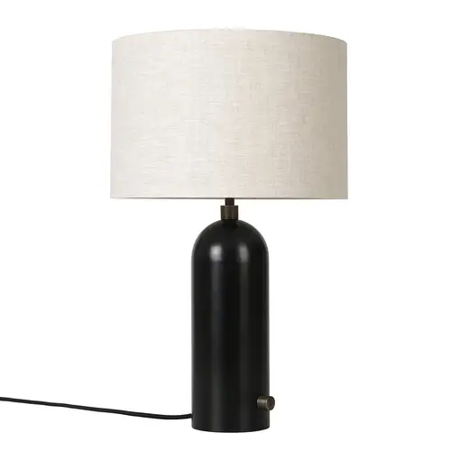 GUBI Gravity S bordlampe Sort/Canvas