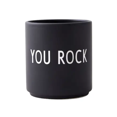 Design Letters Design Letters favoritkop 25 cl You rock-black