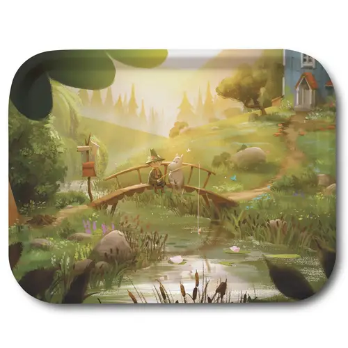 Opto Design Moomin TV-Series bakke 27x20 cm Moomin & Snufkin bridge