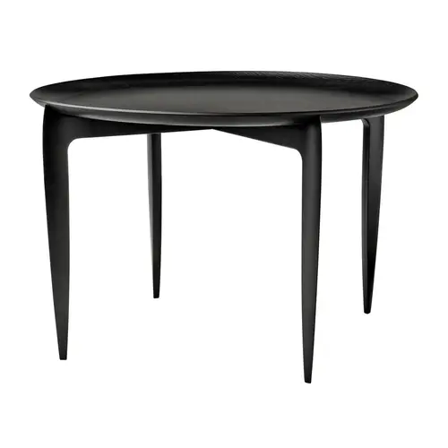 Fritz Hansen Foldable Tray Table Ø60 cm Sort