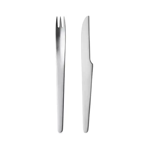 Georg Jensen Arne Jacobsen dessertbestik 8 dele