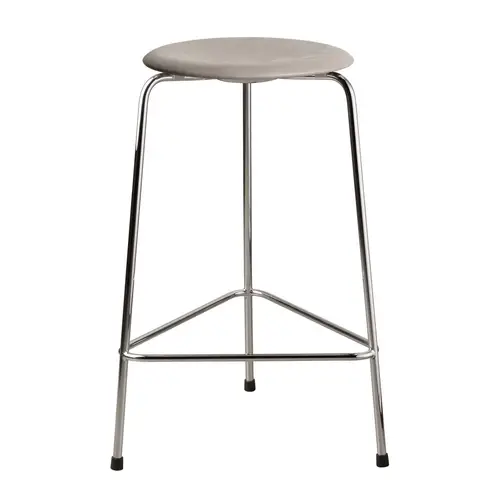 Fritz Hansen High Dot pall läder Lava grey/Chrome