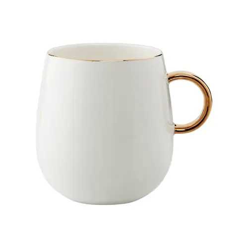 Lene Bjerre Clara krus med hank 27 cl White/Light gold