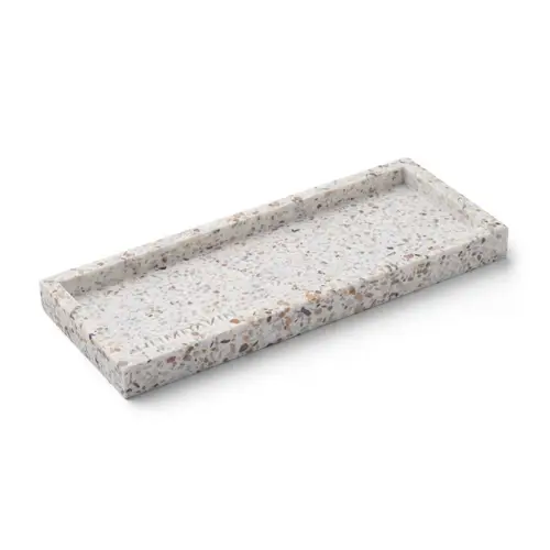 Humdakin Humdakin Terrazzo bakke 10x25 cm White/Brown