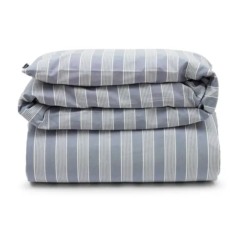 Lexington Striped Lyocell Cotton dynebetræk 150x210 cm Blue/White