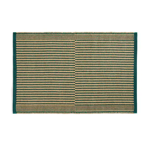 HAY Tapis dørmåtte 60x95 cm Black/Green