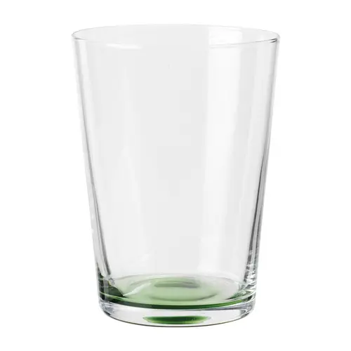 Broste Copenhagen Hue drikkeglas 30 cl Clear-olive green