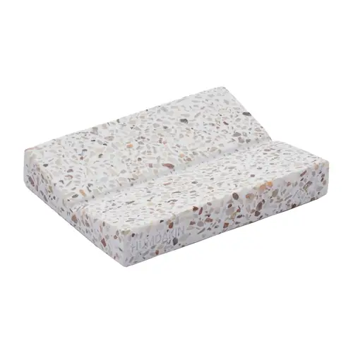 Humdakin Humdakin Terrazzo sæbeskål 9x19 cm Rød/Beige