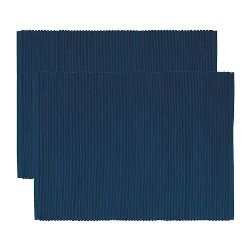 Linum Uni bordskåner 35x46 cm 2-pak Indigo blue