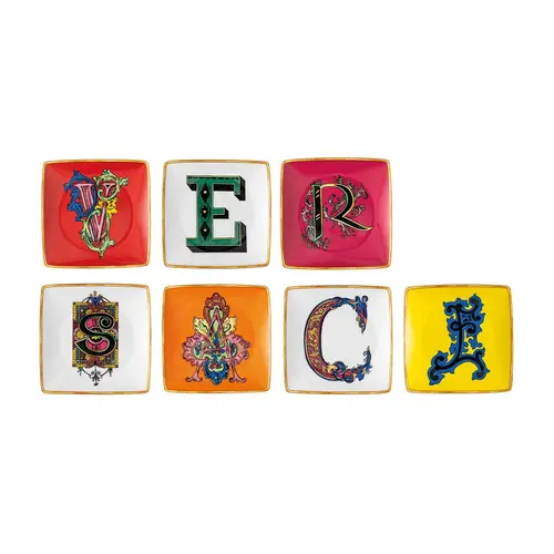 Versace Versace Holiday Alphabet fad 12 cm 7-pak Versace