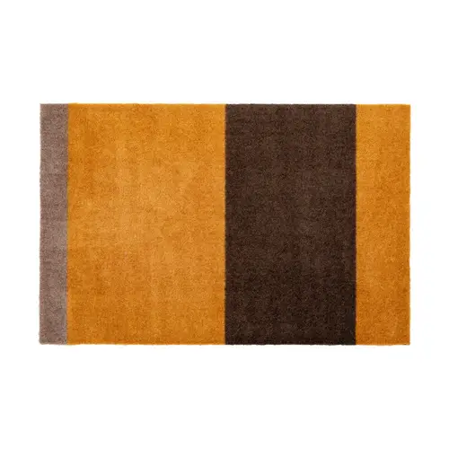 tica copenhagen Stripes by tica, horisontal, dørmåtte Dijon/brown/sand, 60x90 cm