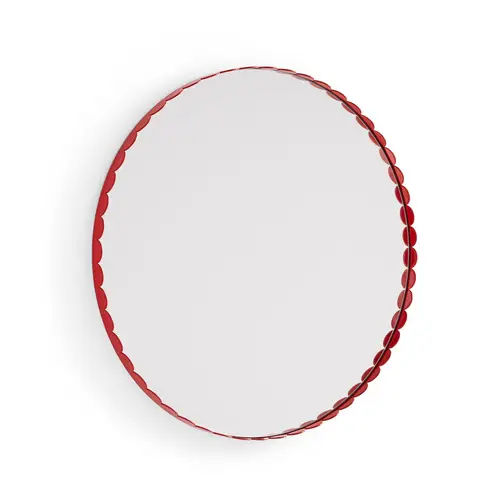 HAY Arcs Mirror spejl Ø60 cm Red