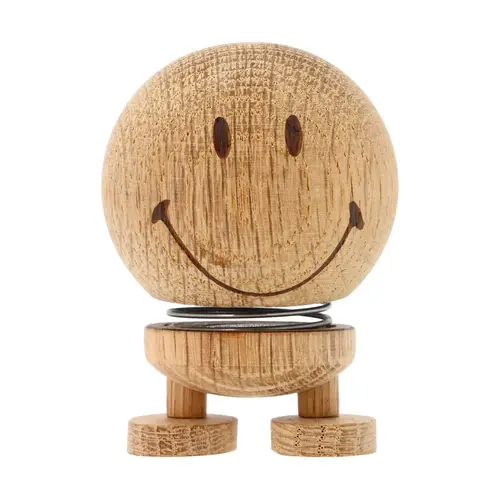 Hoptimist Hoptimist Smiley S figur Raw oak