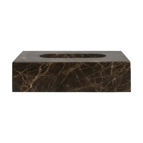 Mette Ditmer Marble lommetørklædeæske 14x25,5 cm Brun