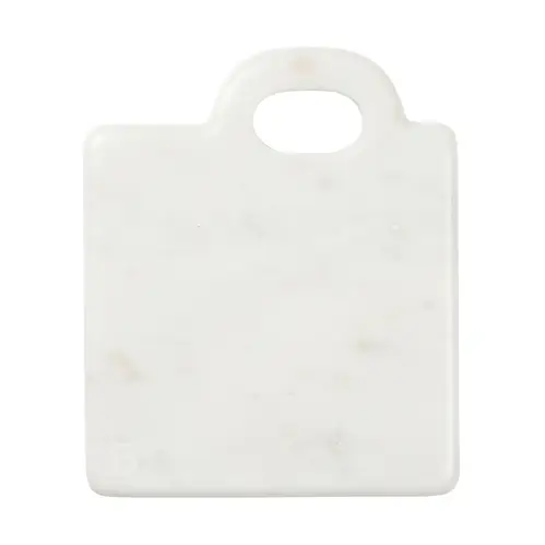 Broste Copenhagen Olina skærebræt 14x17 cm White marble