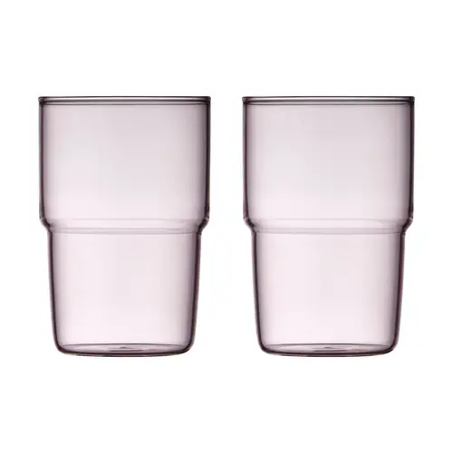 Lyngby Glas Torino glas 40 cl 2-pak Pink