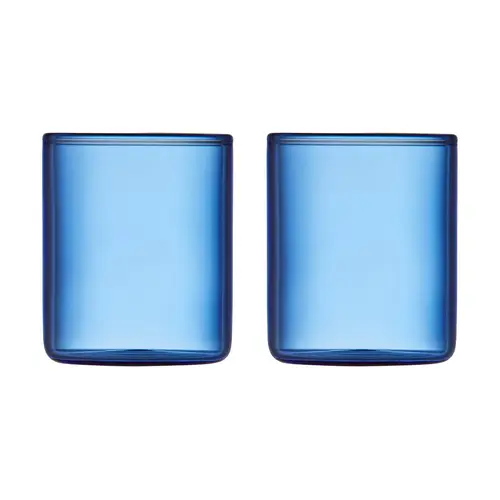 Lyngby Glas Torino shotglas 6 cl 2-pak Blue