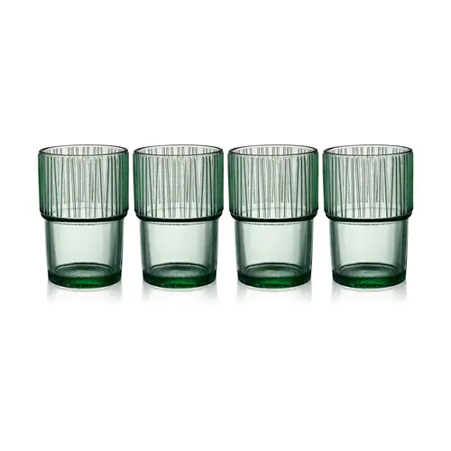 Bitz Kusintha caféglas 38 cl 4-pak Green