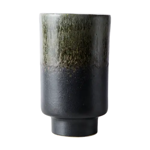 MUUBS Lago vase M Ø13x22 cm Forest green