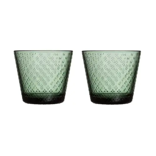 Iittala Tundra glas 29 cl 2-pak Fyrretræsgrøn