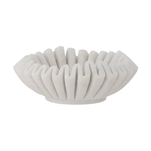 Bloomingville Harmonia dekorationsskål Ø17 cm White marble